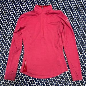 Icebreaker Pink Half-Zip Sweatshirt